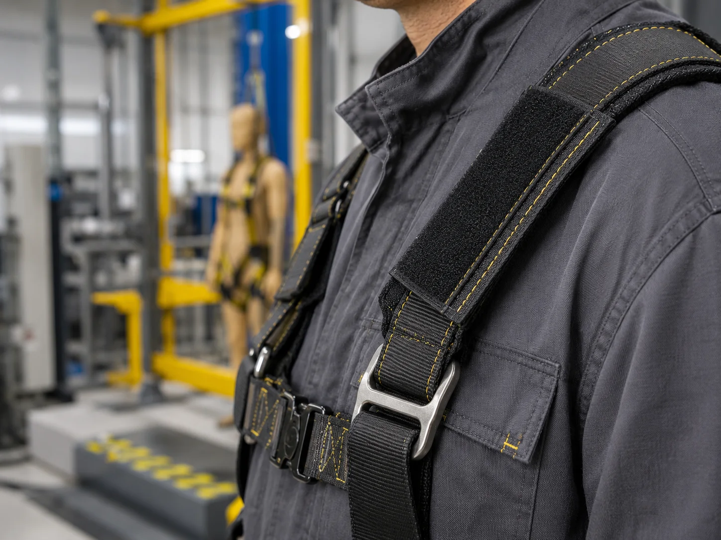 Gripnex hook and loop tape used on industrial safety harnesses and equipment restraints